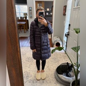 Andrew Marc purple down jacket, size M.